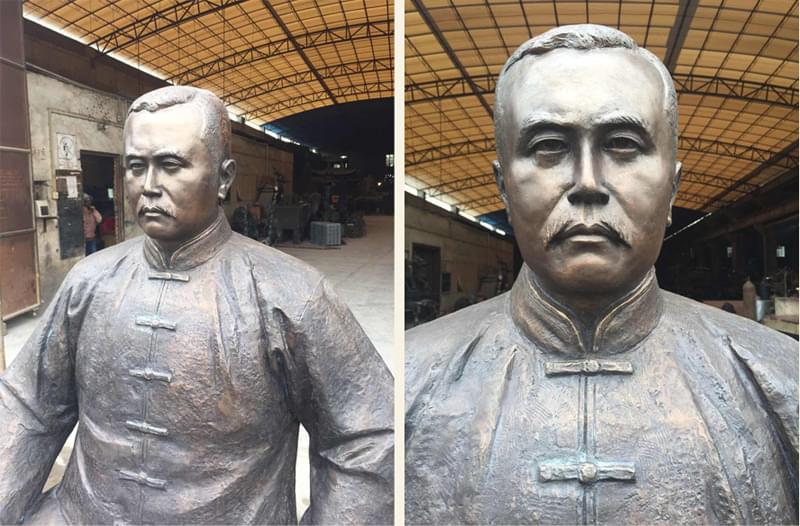 進行人物銅像制作