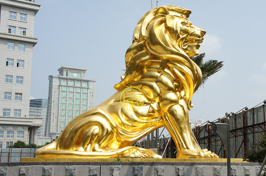 南寧金融廣場銅獅子