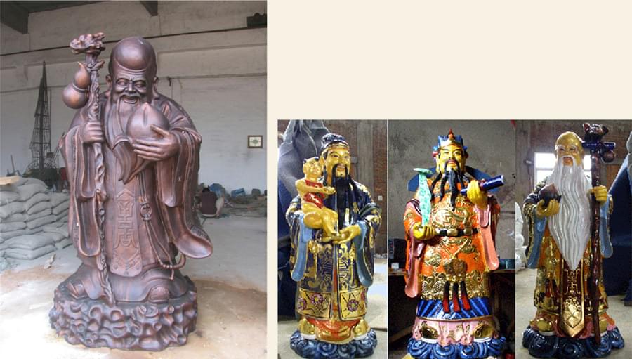 福祿壽銅像