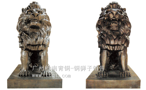 雄立獅-銀行企業(yè)家用鎮(zhèn)宅門口獅子（1.8-2.48米長(zhǎng)）