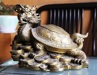 現貨：招財龍龜（長35cm,高24cm,寬23cm）